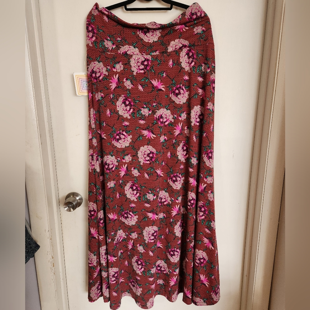 Lularoe maxi skirt, floral, 2xl NWT